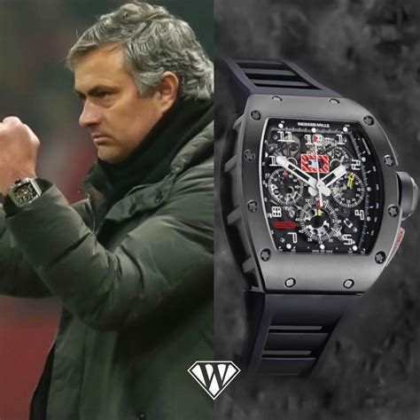 Football manager Jose Mourinho spotted wearing Richard Mille.